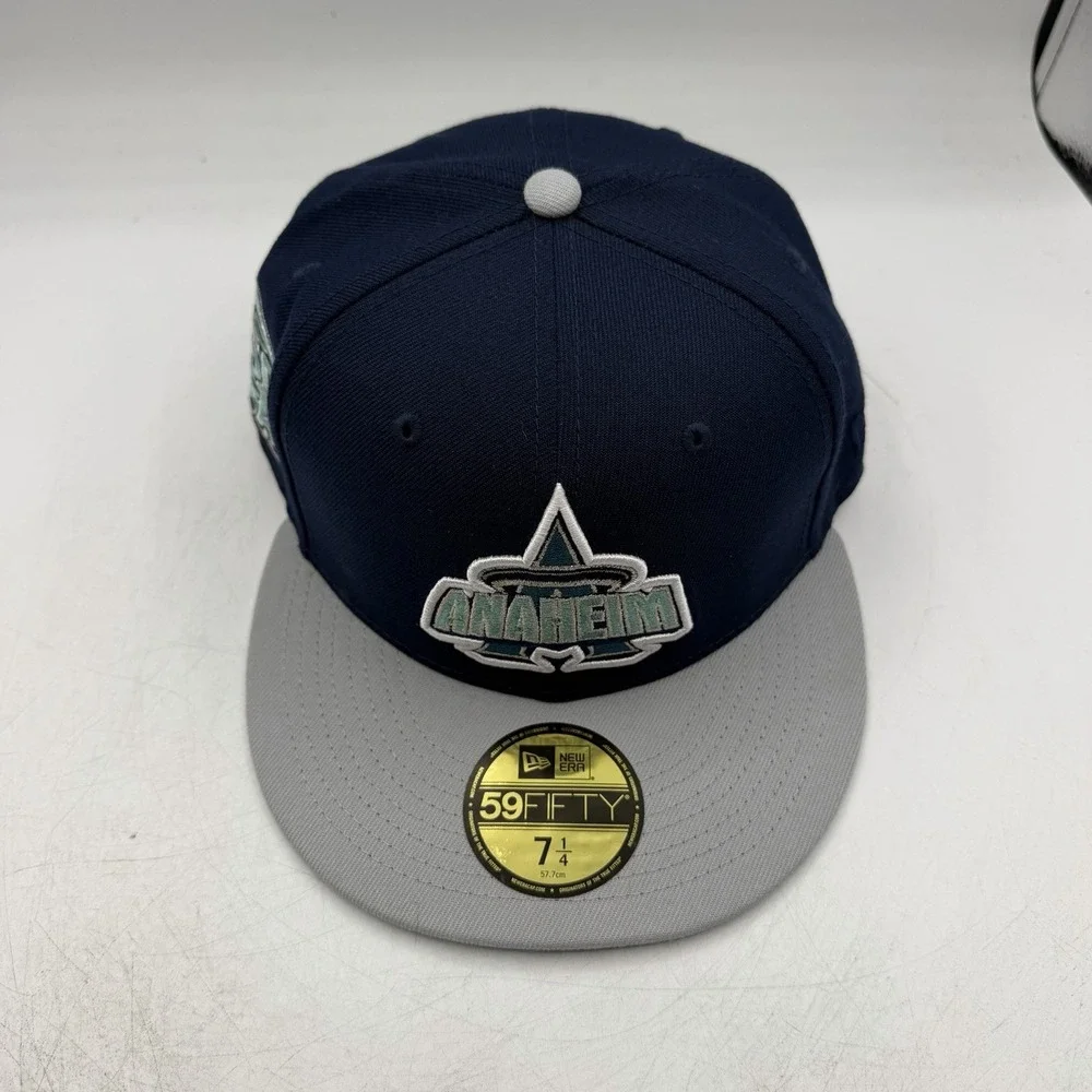 New Era 59Fifty Anaheim Angles Hat Cap Sz 7 1/4 Los Angeles 50th Anniversary MLB